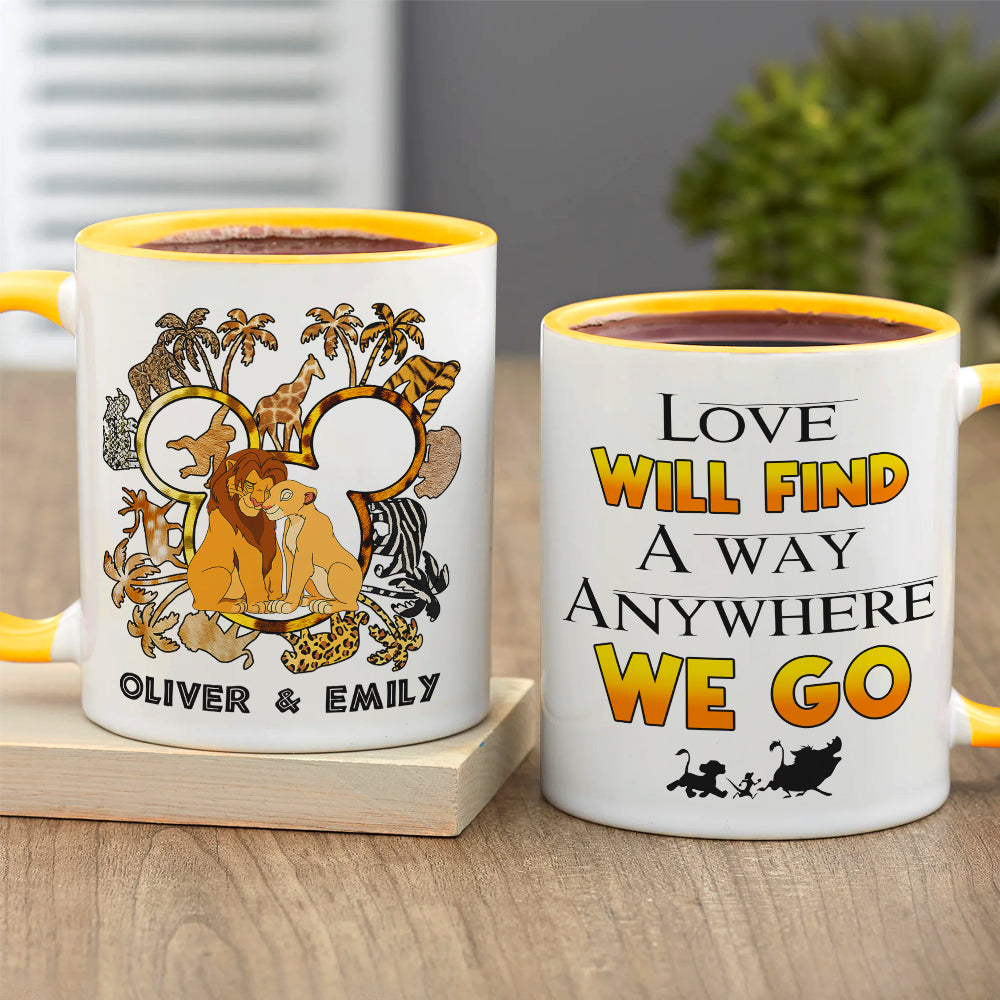 Personalized Gifts For Couple Accent Mug Love Movie Cartoon 03XQMH090724 - Coffee Mug - GoDuckee