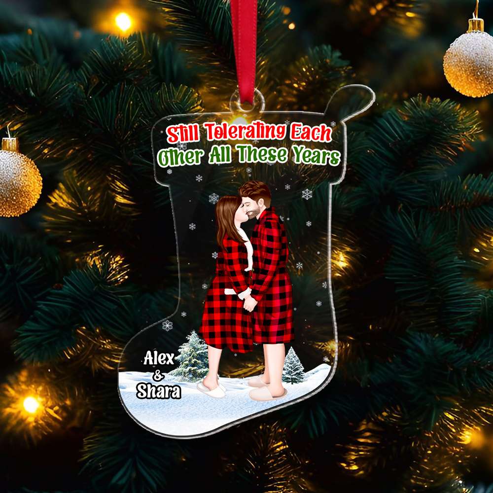 Personalized Gift For Couple Christmas Ornament 02OHMH231024PA - Ornament - GoDuckee