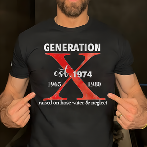 Customized Year Of Birth Generation X Shirt 225acxx260824 - Shirts - GoDuckee