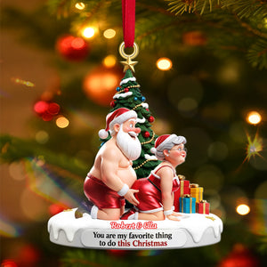 Old Naughty Couple Ornament - Personalized Gifts For Couple Christmas Ornament 04OHMG160925 - Ornament - GoDuckee