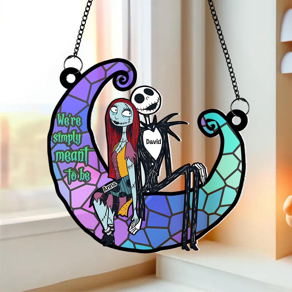 Personalized Gifts For Couple Suncatcher Window Hanging Ornament 7OHTN200524 - Ornaments - GoDuckee