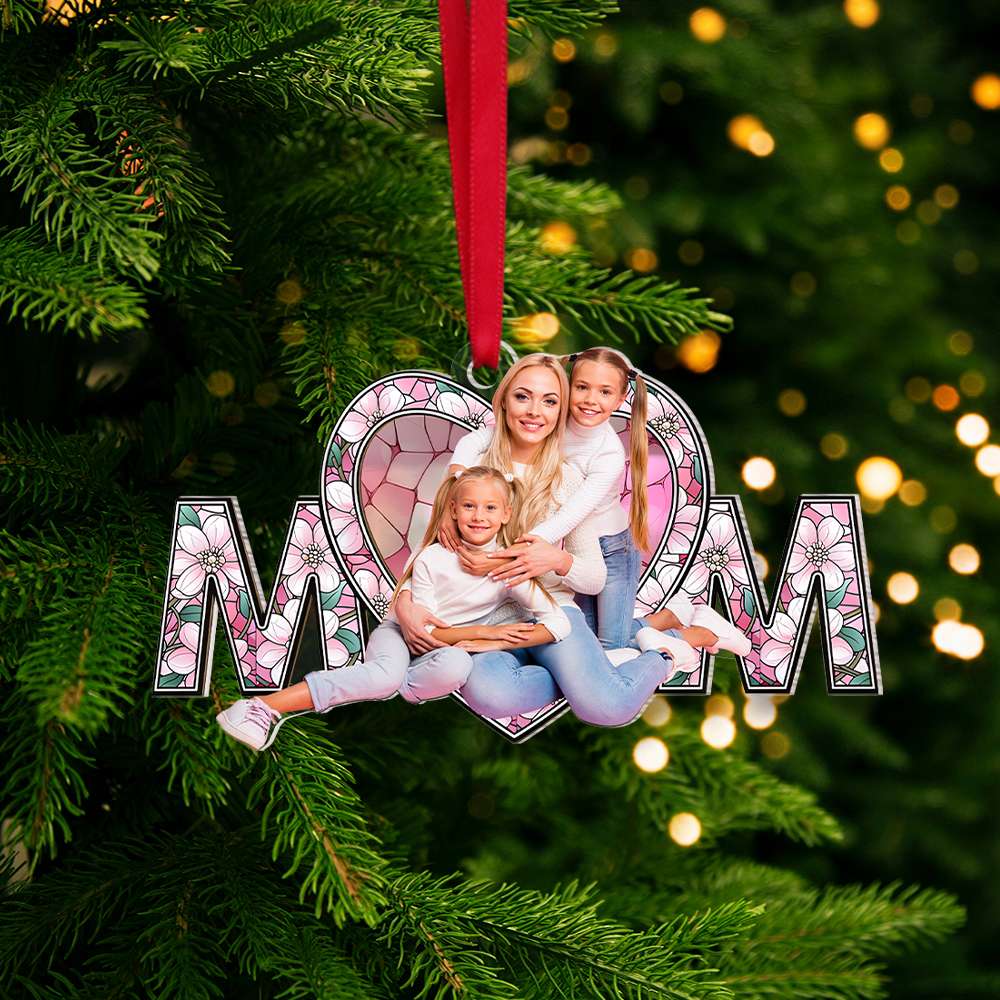 Custom Photo Gift For Mom Christmas Ornament 03KAMH160924 - Ornament - GoDuckee