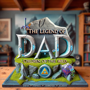 Legend Dad Acrylic Plaque Personalized Gifts For Dad 03HUQN190425 - Shaped Plaques - GoDuckee