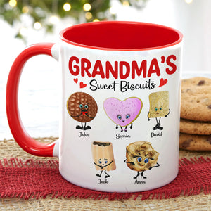 Personalized Christmas Gifts For Grandma Coffee Mug 01hutn051024 Grandma's Sweet Biscuits - Coffee Mug - GoDuckee