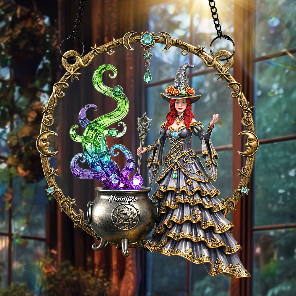 Mystic Witch Suncatcher Ornament – Personalized Gifts For Witch Lovers 02naqn140725 - Ornament - GoDuckee