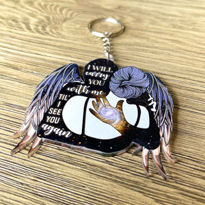 I'll Carry You With Me Til' I See You Again- Custom Photo Keychain - Memorial Gift - Keychains - GoDuckee