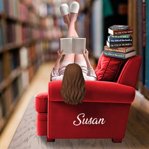 Chill Girl Book Lover Acrylic Plaque Personalized Gifts For Book Lovers 02OHDT300525 - Shaped Plaques - GoDuckee