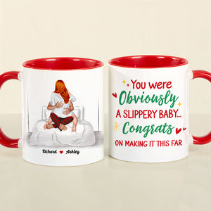 Gift For Couple, Personalied Accent Mug, Christmas Gift 04QHHN091123hh - Coffee Mug - GoDuckee