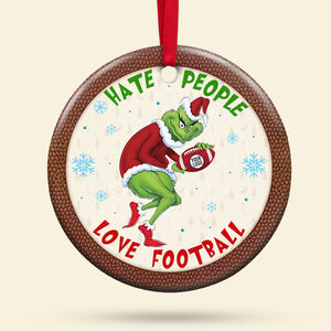 Personalized Gifts For Football Fans Ceramic Ornament 01OHQN281024 - Ornament - GoDuckee