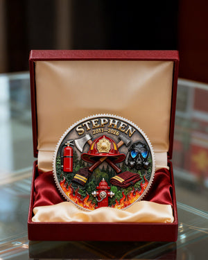 Firefighter Appreciation Printed Metal Coin - Personalized Gifts For Firefighter 03kimg120226 - Coin - GoDuckee