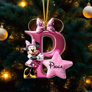 Custom Alphabet Letter Gifts For Couple Acrylic Christmas Ornament 01OHMH261024