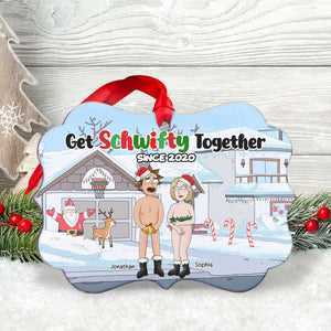 Personalized Gifts For Couple, Funny Couple Ornament, Christmas Tree Decor 02TOLU210824HG - Ornament - GoDuckee