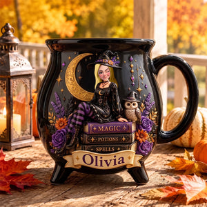 Witch Ceramic Cauldron Mug - Personalized Gifts 02totn180826 - Cauldron Mug - GoDuckee