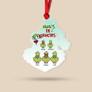 Gift For Family, Personalized Acrylic Ornament, Green Kids Ornament, Christmas Gift 02TOHN011123 - Ornament - GoDuckee