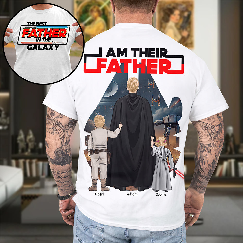 The Best Galaxy Dad Shirt - Personalized Gifts For Father 05ACQN120525HHHG - Shirts - GoDuckee