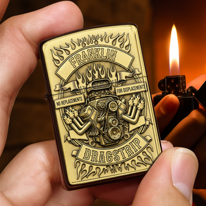 Drag Racing Engine Lighter - Personalized Gift For Hot Rod Lovers 05OHLU070825 - Lighter - GoDuckee