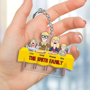 Personalized Gifts For Family Keychain Family Meal 04OHMH261224HG - Keychains - GoDuckee