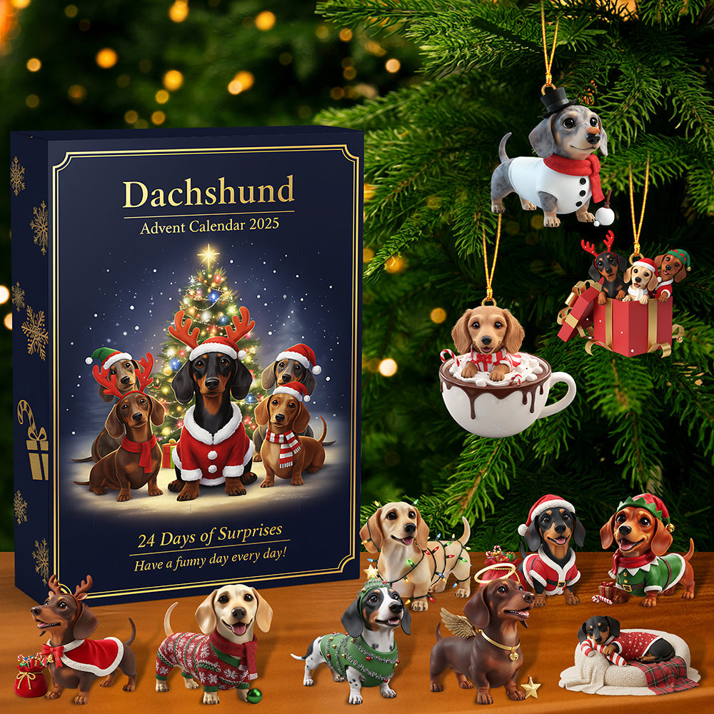 Christmas Advent Calendar Acrylic Blind Box - Gifts For Dog Lovers 01hyta211025 - Advent Calendar - GoDuckee