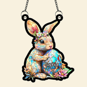 Gifts For Easter's Day Acrylic Suncatcher Rabbit Eggs 03xqqn180125 - Ornament - GoDuckee