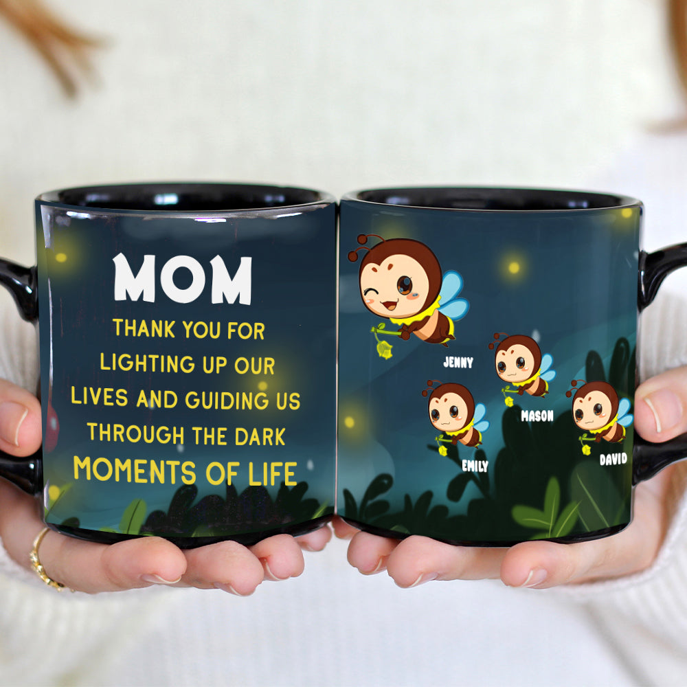 Personalized Gifts For Mom Coffee Mug Mom Thank You For Lighting Up Our Lives - Coffee Mugs - GoDuckee