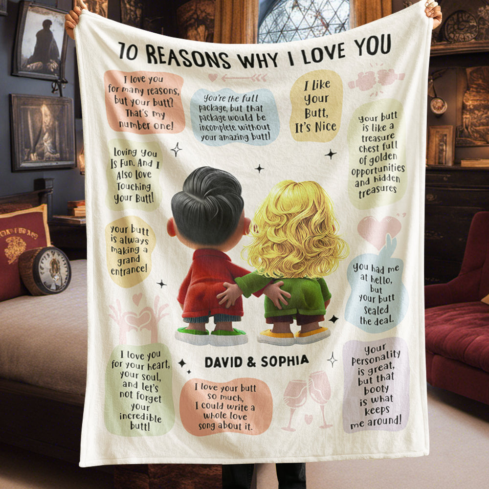 Personalized Gifts For Couple Blanket 01OHDT211224 - Blanket - GoDuckee