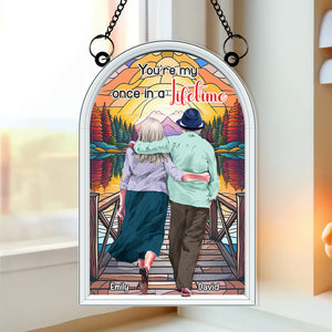 Personalized Gifts For Couple Suncatcher Ornament 03NALU210824TM - Ornament - GoDuckee