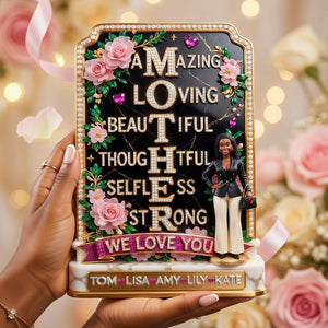 Mother We Love You Acrylic Plaque - Custom Photo Gifts For Mom 01TYDT060426 - Shaped Plaques - GoDuckee