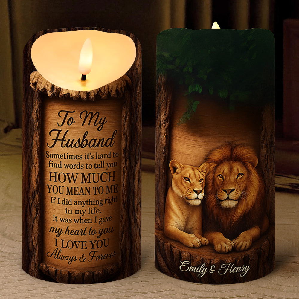 King & Queen LED Candle Personalized Gifts For Couple 01TODT170725 - Led Candle - GoDuckee