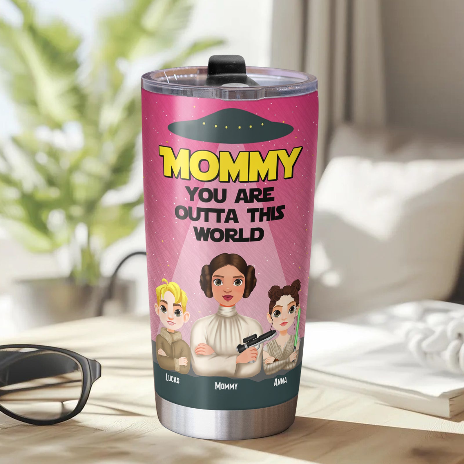 Personalized Gifts For Mom Tumbler 02katn270225hg Mommy You're Outta This World - Tumbler Cup - GoDuckee