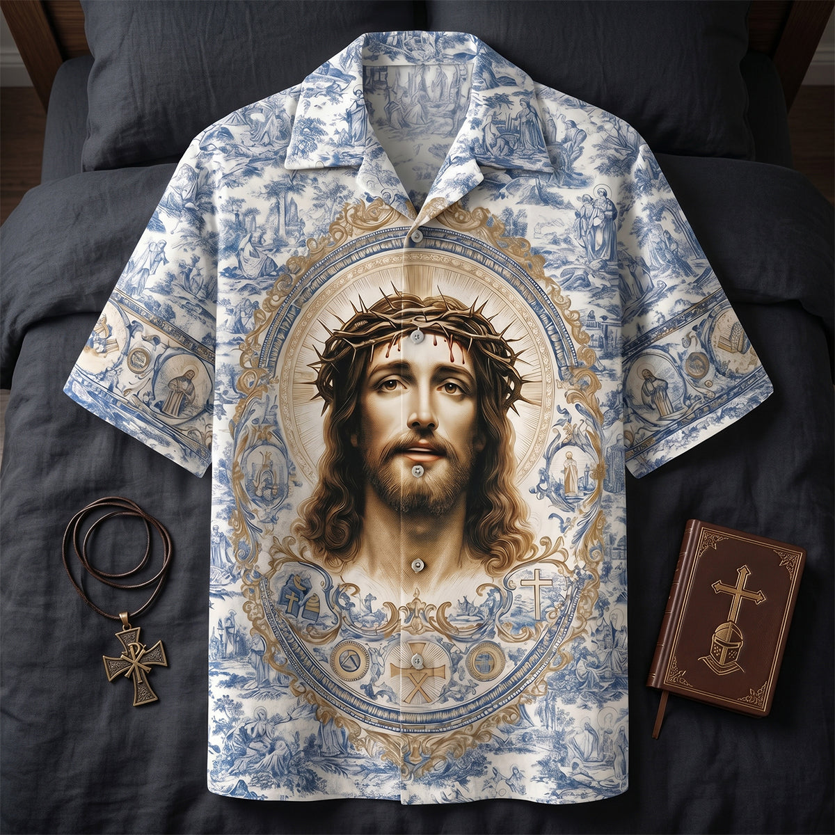 Jesus Christ Hawaiian Shirt - Personalized Gifts For Christians 01hutn180626 - Hawaiian Shirts - GoDuckee