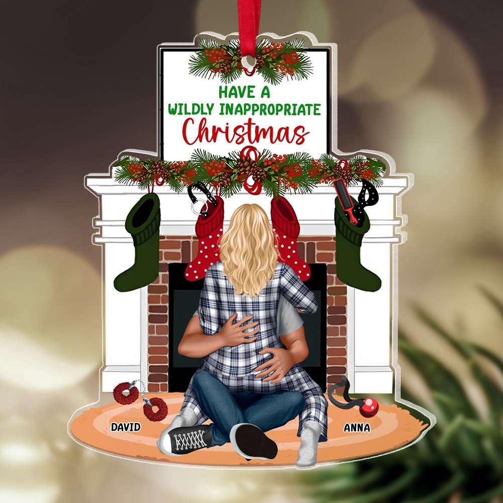 Couple Personalized Ornament, Have A Wildly Inappropriate, Funny Christmas Gift Idea For Couple 04QHPU021123HH - Ornament - GoDuckee