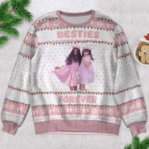 Custom Photo Gifts For Bestie Christmas Ugly Sweater 01PGDT111024 - Ugly Christmas Sweater - GoDuckee