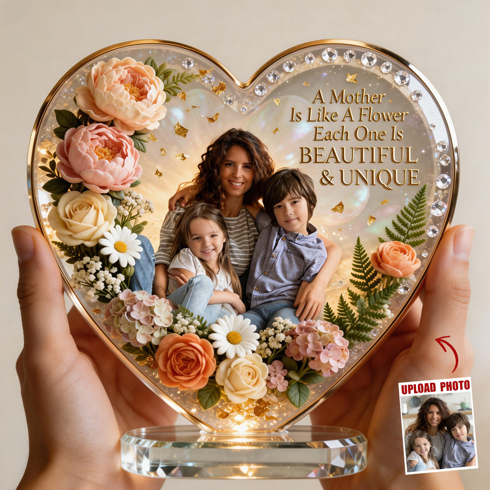 To My Beautiful Mom Acrylic Plaque - Custom Photo Gift For Mothers 04nadt270226 - Shaped Plaques - GoDuckee
