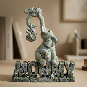 Strong Mama Elephant Acrylic Plaque - Personalized Gifts For Mom 01TGLU020426 - Shaped Plaques - GoDuckee