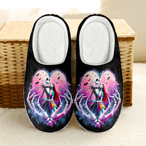 Personalized Gift for Couple, Cartoon Couple Slipper 04TOPU180924 - Shoes - GoDuckee