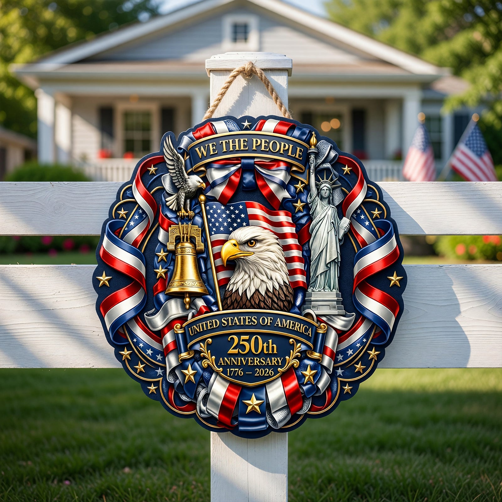 Celebrated America 250th Anniversary Acrylic Sign - Gifts For Patriots 03toqn300526 - Acrylic Sign - GoDuckee