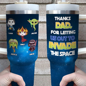 Personalized Gifts For Dad Tumbler Invade The Space 01topu080324 - Tumbler Cups - GoDuckee