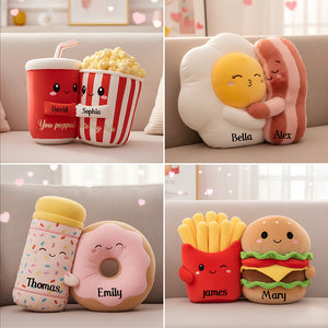Couple Food Pillow Personalized Gifts For Couple 07PGDT211125 - Pillow - GoDuckee