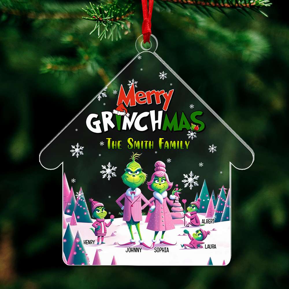 Personalized Gifts For Family Christmas Ornament 021XQLU120924 - Ornament - GoDuckee