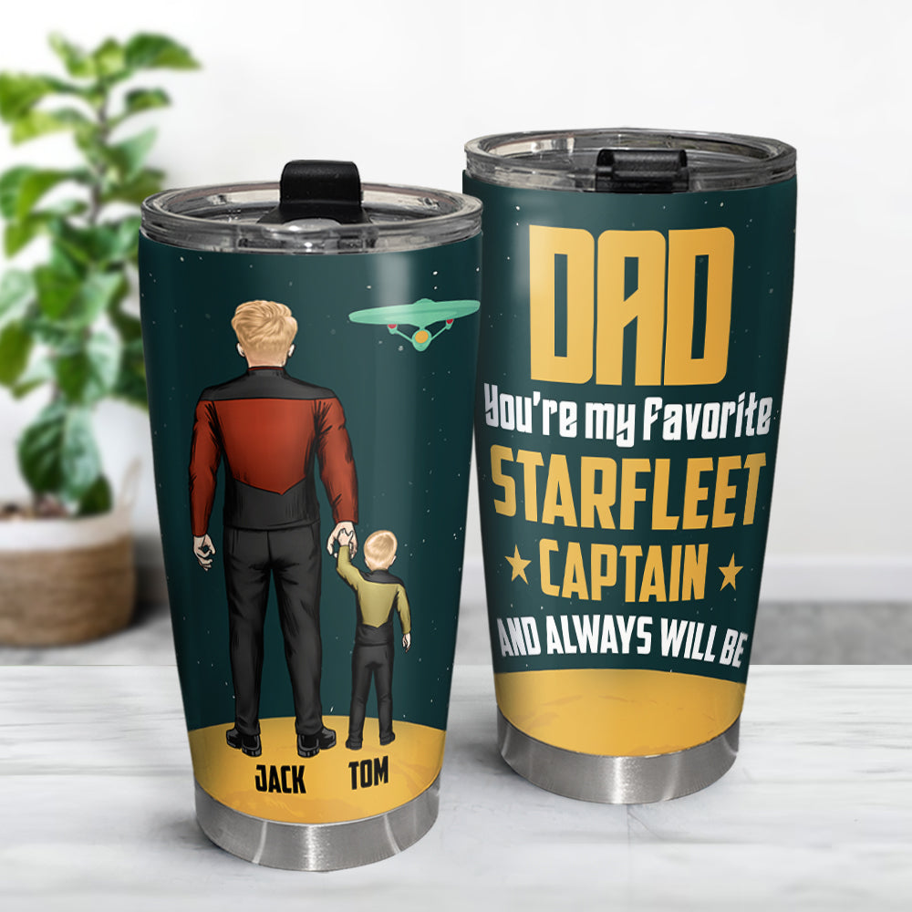 Captain Dad 01NATN130523HH Gift For Father's Day, Personalized Tumbler - Tumbler Cup - GoDuckee