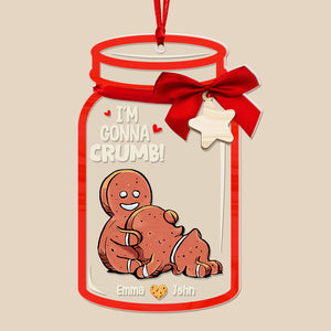 Personalized Gifts For Couple Christmas Ornament 05huqn200924 Funny Gingerbread Couple - Ornament - GoDuckee