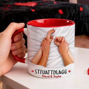 Naughty Together Couple Coffee Accent Mug - Personalized Gift For Couple 03HULU270126 - Coffee Mug - GoDuckee