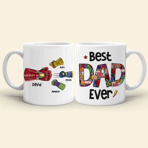 Family 07QHHN160523HA Personalized Dad And Children Coffee Mug - Coffee Mug - GoDuckee