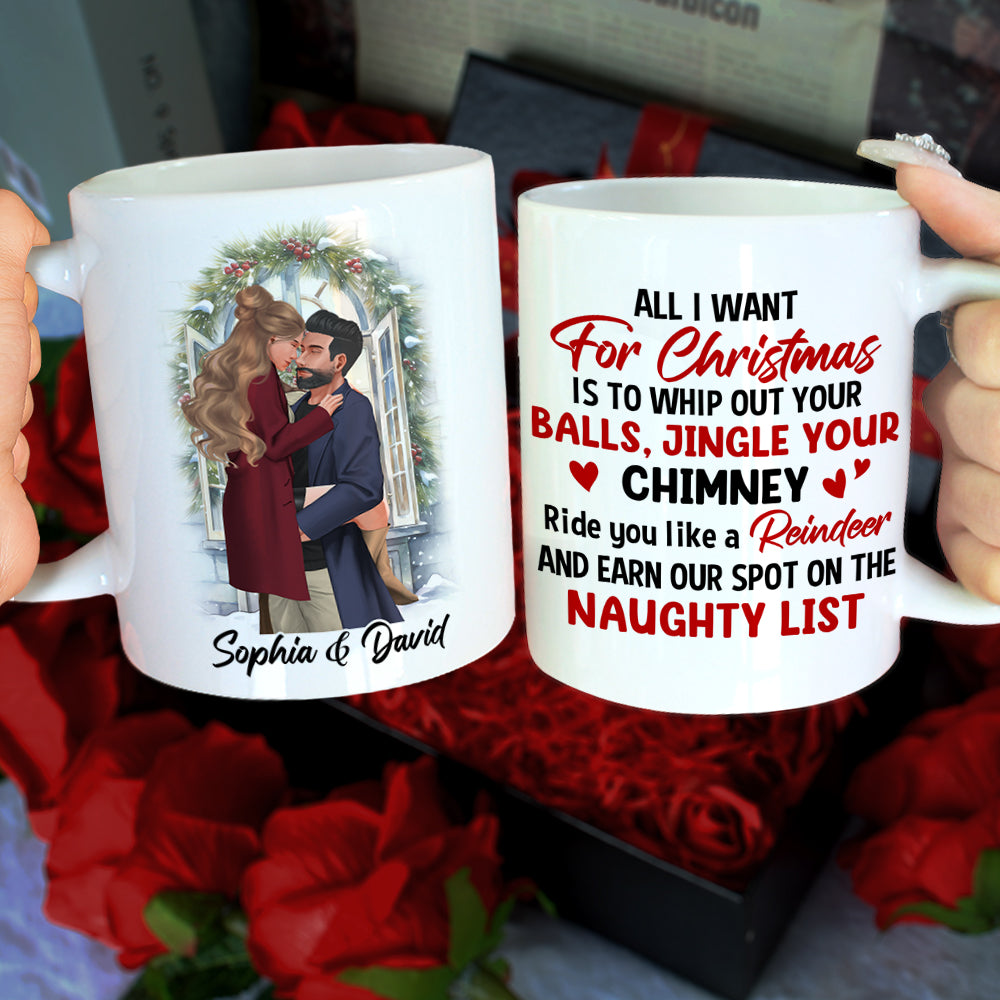 Earn Our Spot On The Naughty List, Personalized 01NATN071123DA Coffee Mug - Coffee Mug - GoDuckee