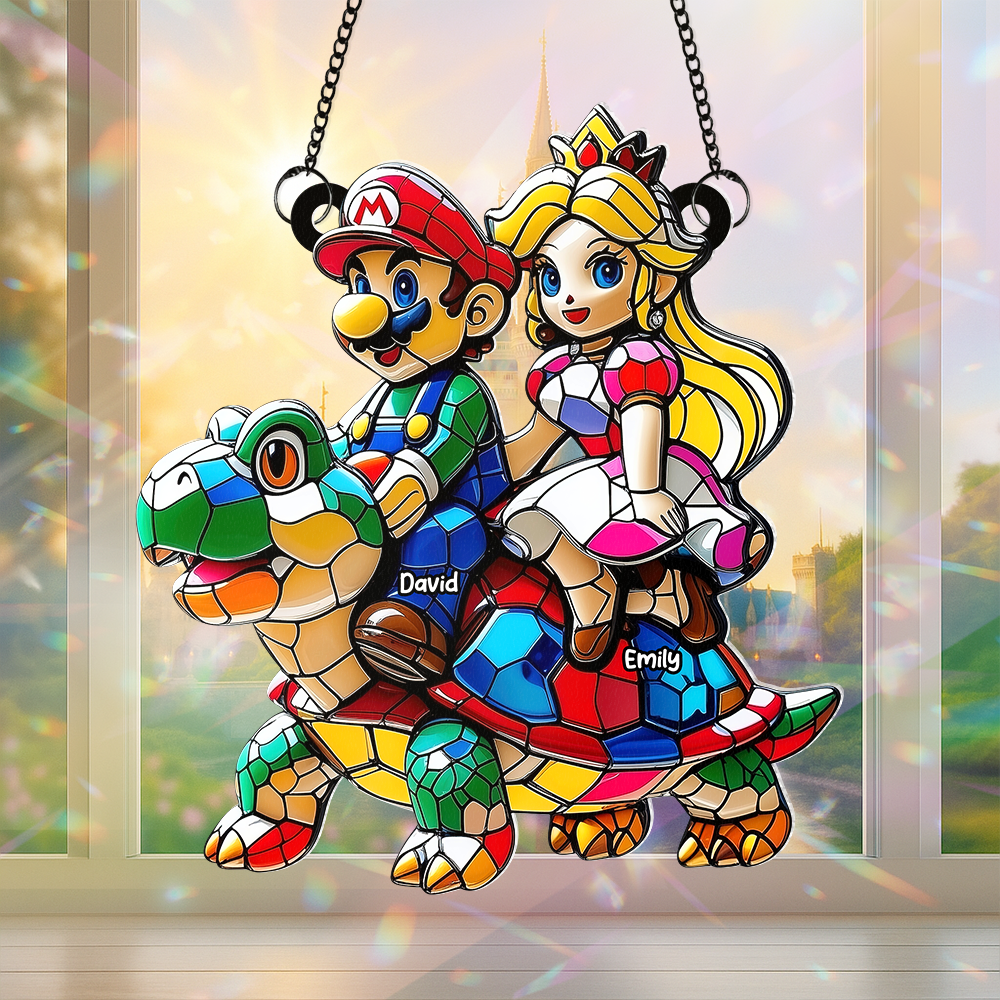 Personalized Gifts For Couple Suncatcher Ornament, Game Fans 01TGPU100725 - Ornament - GoDuckee