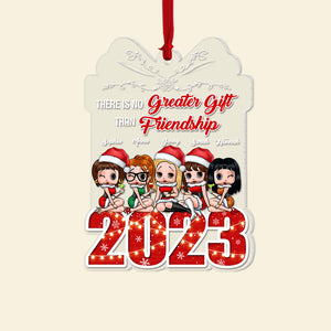 Best Friends, There Is No Greater Gift Than Friendship, Personalized Ornament, Gifts For Friend - Ornament - GoDuckee
