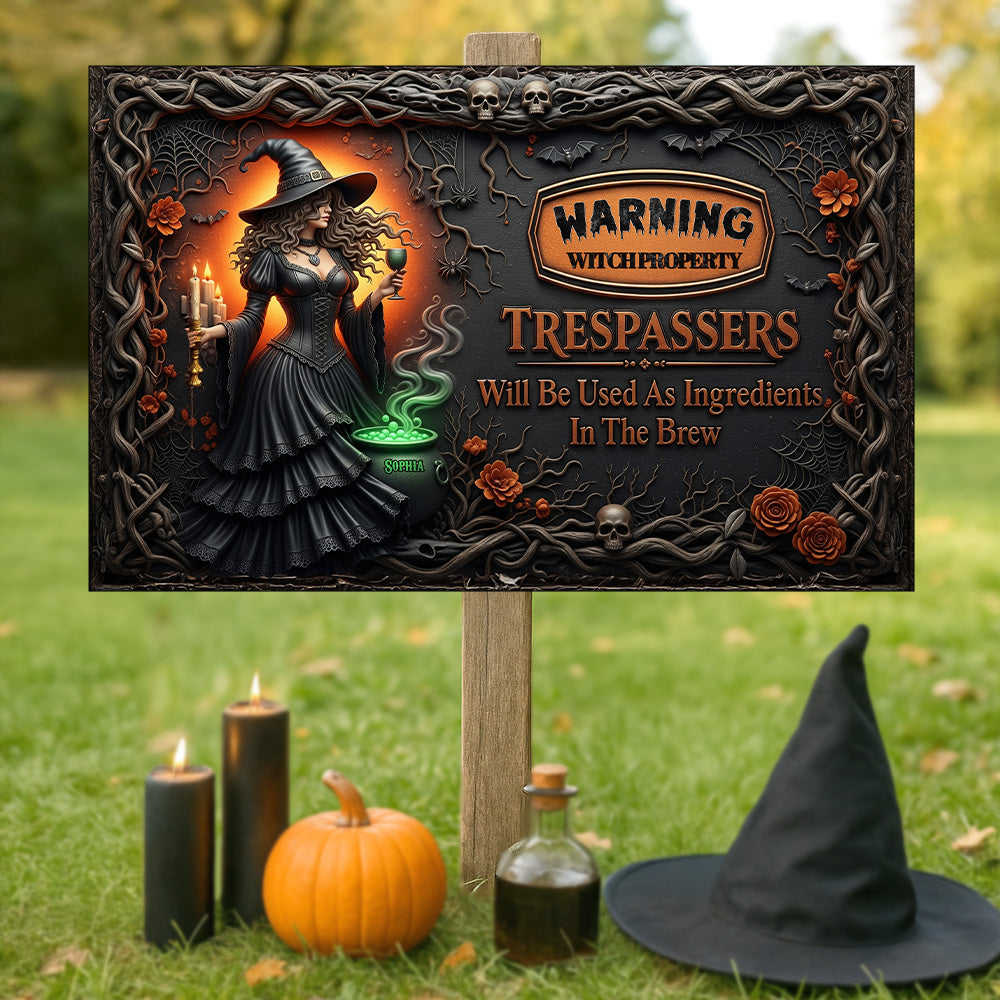 Witch Metal Sign - Personalized Gifts For Witch Fan 01pgmg180725 - Metal Signs - GoDuckee