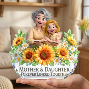Mother And Daughter Acrylic Plaque - Personalized Gifts For Mothers 05toqn060226 - Shaped Plaques - GoDuckee