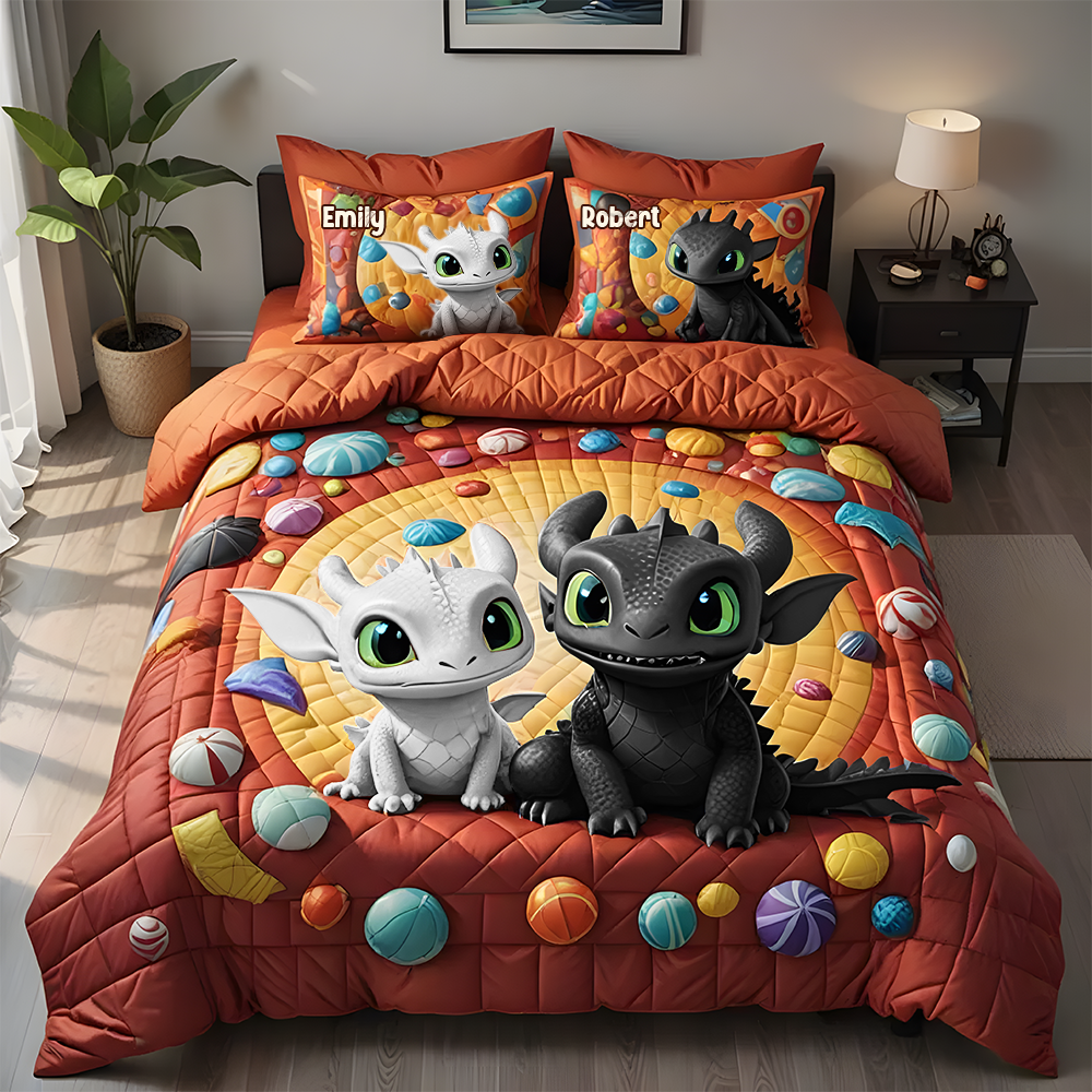 Personalized Gifts For Couple Quilt Bed Set 03tgtn170125 - Blanket - GoDuckee
