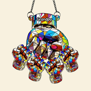 Fist Bump Suncatcher Ornament - Personalized Gifts For Grandpa 06tgqn110825 - Ornament - GoDuckee